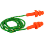RADNOR™ Flange Thermoplastic Rubber Multiple-Use Corded Earplugs (100 per Box)