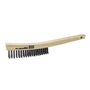 Norton® 6" Stainless Steel BlueFire Scratch Brush With Wood Handle