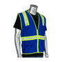 Protective Industrial Products X-Large Blue PIP® Polyester/Mesh and Solid Vest