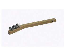RADNOR™ 1 3/8" Stainless Steel Weld Cleaning And Inspection Brush With Wood Handle