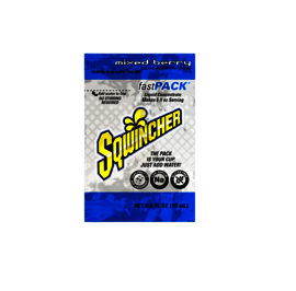 Sqwincher® .6 Ounce Mixed Berry Flavor Fast Pack® Packet Electrolyte Drink