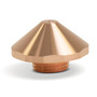 RADNOR™ 0.8 mm Copper Nozzle For Trumpf® CO2 Laser/Trumpf® Fiber Laser Torch (Double Nozzle)