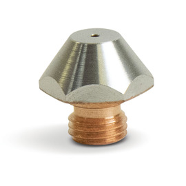 RADNOR™ 0.8 mm Copper High Density Nozzle For Trumpf® CO2 Laser/Trumpf® Fiber Laser Torch (Chrome Plating)