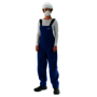 Ansell 2X Blue Sawyer-Tower CPC Nomex Trilaminate Gore® Fabric Chemical And Flame Resistant Bib Overalls