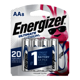Energizer® Ultimate Lithium™ Lithium Batteries (8 Per Package)