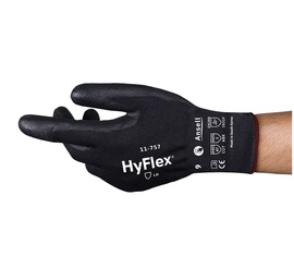Ansell Size 8 HyFlex® Polyurethane, Nylon, Stainless Steel, Polyester And Tungsten Cut Resistant Gloves With Polyurethane Coating