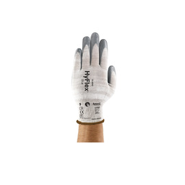 Ansell Size 10 HyFlex® Foam Nitrile Coated Work Gloves With Conductive Fiber, Nylon, And Ionic+® Active Antimicrobial Liner And Knit Wrist