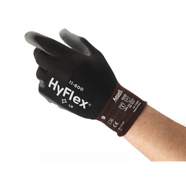 Ansell Size 9 HyFlex® Polyurethane Coated Work Gloves With Nylon Liner And Knit Wrist