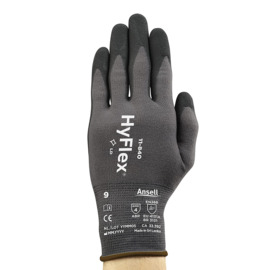 Ansell Size 9 HyFlex® Foam Nitrile Coated Work Gloves With Nylon And Spandex Liner And Knit Wrist