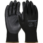 Protective Industrial Products Large G-Tek® PosiGrip® 15 Gauge Black Nitrile Palm And Finger Coated Work Gloves With Black Nylon Liner And Knit Wrist