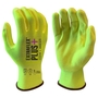 Armor Guys 2X 15g Hi-Viz Yellow HCT Nitrile Palm Coated Work Gloves With Extraflex® Plus Liner And Knit Wrist Cuff