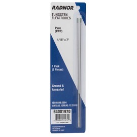 RADNOR™ 1/16" X 7" Pure Tungsten Electrode Ground (2 Per Package)