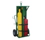 Saf-T-Cart Dual Hood Cylinder Cart With Semi-Pneumatic Wheels And Continuous Handle (Includes Firewall)