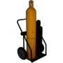 Saf-T-Cart Dual Cylinder Cart With Semi-Pneumatic Wheels And Continuous Handle