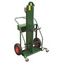Anthony Welded Products 2 Cylinder Cart With 16” X 4” Pneumatic Wheels And Continuous Handle