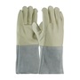 Protective Industrial Products Medium 13" Natural Top Grain Cowhide Unlined Welders Gloves