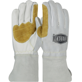 Protective Industrial Products 2X 13" Natural Top Grain Goatskin Unlined Welders Gloves