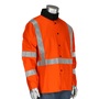 Protective Industrial Products Large Hi-Viz Orange Cotton Twill FR Treated Jacket With Snap Front Closure