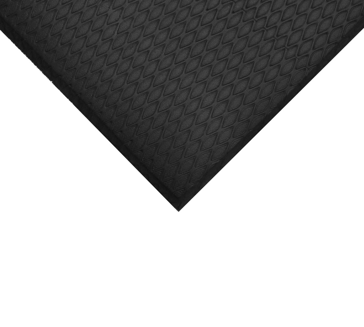 Anti-Fatigue Black Nitrile Rubber Mat 3x5 for Grease, Oil, Chemicals Shops