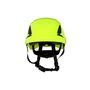 3M™ High-Visibility Green SecureFit™ X5014-ANSI ABS Brimless Climbing Helmet With 6 Point Ratchet Suspension