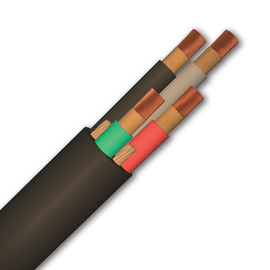 RADNOR™ 8/4 Black SOOW Multi-Conductor Cable 250' Reel