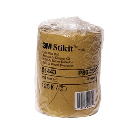 3M™ 6" X 0.0 NP P80 Grit Stikit™ Aluminum Oxide PSA Disc Roll