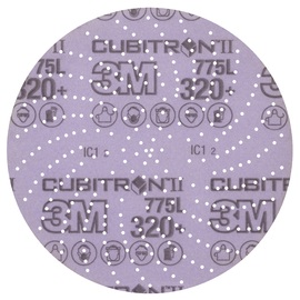 3M™ 6" X 0.0 NP 320+ Grit Xtract™ Precision Shaped Ceramic Film Disc