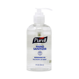 GOJO® 8 Ounce Bottle Clear Purell® Fragrance-Free Hand Sanitizer
