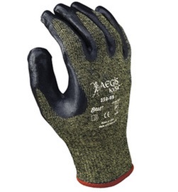 SHOWA® Size 8 250® 13 Gauge Kevlar® And Stainless Steel Cut Resistant Gloves With Nitrile Coating