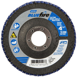 Norton® BlueFire 4 1/2" X 7/8" P36 Grit Type 29 Flap Disc