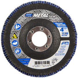 Norton® Metal 4 1/2" X 7/8" P60 Grit Type 29 Flap Disc