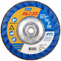 Norton® Blaze 7" X 5/8" - 11 80 Grit Type 27 Flap Disc