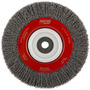 Norton® 6" X 1/2" - 2" BlueFire Carbon Steel Bench Wheel Brush