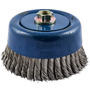 Norton® 6" X 5/8" - 11" BlueFire Stainless Steel Cup Brush