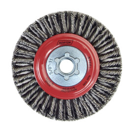 Norton® 9" X 5/8" - 11" BlueFire Carbon Steel Wheel Brush