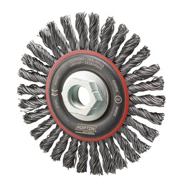 Norton® 4" X 5/8" - 11" BlueFire Carbon Steel Wheel Brush