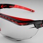 Honeywell Uvex Avatar™ OTG Over The Glasses Goggles With Black/Red Frame And Clear Anti-Reflective/Hard Coat Lens