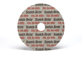 3M™ 3" X 1/2" X 3/8" Medium Grade Aluminum Oxide Scotch-Brite™ Tan Disc