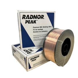 .045" ER70S-6 RADNOR™ PEAK™ S-6 Carbon Steel MIG Wire 44 lb 11" Plastic Spool