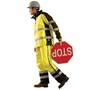 OccuNomix Large Hi-Viz Yellow And Black 32 1/4" SP Workwear Polyester And Polyurethane Rain Jacket