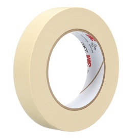 3M™ 0.94" X 60.14 yd Beige Series 2307 5.2 mil Crepe Paper Masking Tape