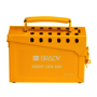 Brady® Yellow Steel Lock Box "LOCK BOX LOCK OUT FOR SAFETY"