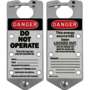 Brady® Silver Aluminum Hasp "DANGER DO NOT OPERATE" (5 Each)