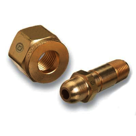 RADNOR™ CGA-540 Brass Oxygen Hose Nut/Nipple