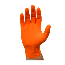 Protective Industrial Products Large Orange PosiShield™ 7 mil Powder-Free Nitrile Disposable Gloves (100 Gloves Per Box)