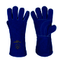 Tillman® Large 16" Blue Premium Side Split Cowhide Cotton/Foam Lined Stick Welders Gloves