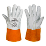 Tillman® Large 11.5" Bourbon Brown And Pearl Top Grain Goatskin Unlined TIG Welders Gloves