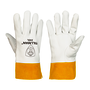 Tillman® X-Small 10.5" Bourbon Brown And Pearl Top Grain Split Cowhide/Kidskin Leather Unlined TIG Welders Gloves