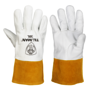Tillman® Large 13.5" Bourbon Brown And Pearl Top Grain Pigskin Unlined TIG Welders Gloves