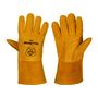Tillman® Large 13.25" Gold Premium Heavyweight Reverse Deerskin Foam Lined MIG Welders Gloves